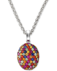 EFFY Balissima By Multi Color Sapphire Pendant Necklace In Sterling Silver