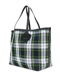Burberry Giant Reversible Tote In Tartan Cotton