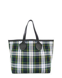 Burberry Giant Reversible Tote In Tartan Cotton