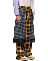 Kidill Yellow Double Knee Skirt Trousers