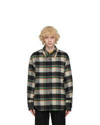 Solid Homme Black Check Shirt