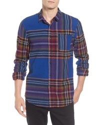 Scotch & Soda Brushed Flannel Plaid Shirt