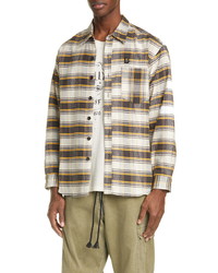 Billy Los Angeles Embroidered Check Flannel Button Up Shirt