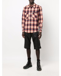 Amiri Logo Appliqu Check Flannel Shirt