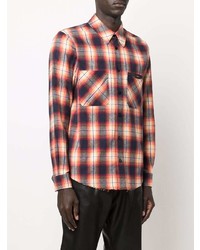 Amiri Logo Appliqu Check Flannel Shirt