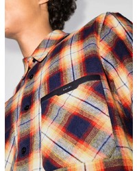 Amiri Logo Patch Check Flannel Shirt