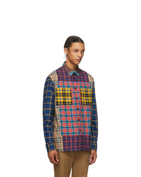 Burberry Multicolor Check Tindall Patchwork Shirt