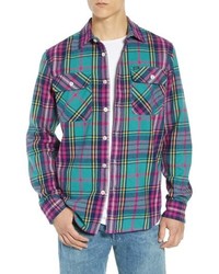 Obey Nelson Plaid Flannel Shirt