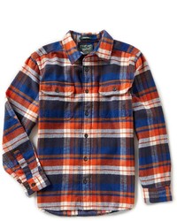 Woolrich Oxbow Flannel Plaid Long Sleeve Woven Shirt
