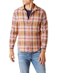 Joe's Point Collar Cotton Flannel Button Up Shirt