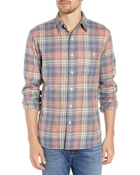 Faherty Seaview Regular Fit Stretch Flannel Shirt