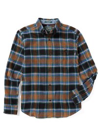 Woolrich Trout Run Long Sleeve Plaid Flannel Shirt