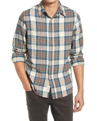 Schott NYC Two Pocket Flannel Long Sleeve Button Up Shirt