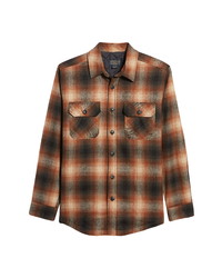 Pendleton Plaid Regular Fit Wool Flannel Shirt Jacket