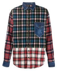 DSQUARED2 Check Patchwork Shirt
