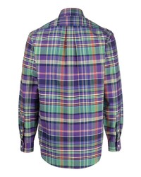 Polo Ralph Lauren Check Pattern Long Sleeved T Shirt