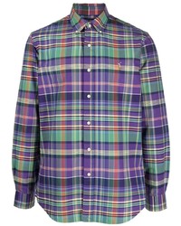 Polo Ralph Lauren Check Pattern Long Sleeved T Shirt