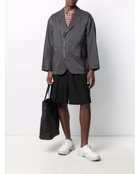 White Mountaineering Check Print Panelled Shirt