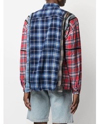 Needles Checked Patchwork Cotton Shirt