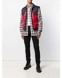 DSQUARED2 Dropped Military Checked Shirt