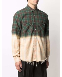 Amiri Gradient Effect Button Up Shirt