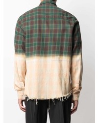 Amiri Gradient Effect Button Up Shirt