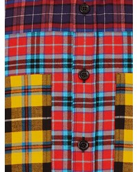 Burberry Patchwork Check Oversized Shirt