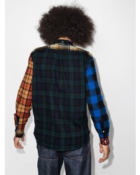 Beams Plus Patchwork Checked Shirt