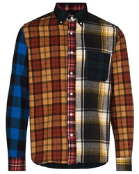 Beams Plus Patchwork Checked Shirt