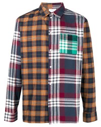 Daily Paper Patchwork Cotton Checked Shirt