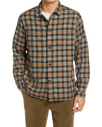 Oliver Spencer Ramsey Organic Cotton Blend Button Up Shirt