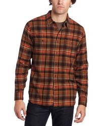 Lucky Brand Sunset Plaid Double Pockets With Flaps Button Down Shirt