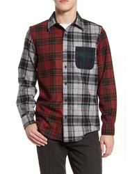 Pendleton The Mixed Plaid Button Up Wool Flannel Shirt