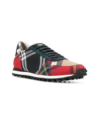 Burberry Designer Checkered Sneakers