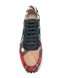 Burberry Designer Checkered Sneakers