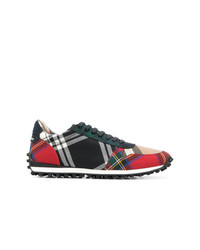 Burberry Designer Checkered Sneakers