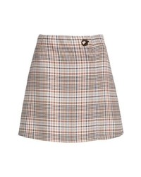 Multi colored Plaid Mini Skirt