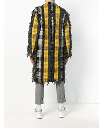 Versace Checked Button Coat