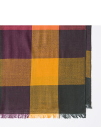 Paul Smith Green Check Lambswool Scarf