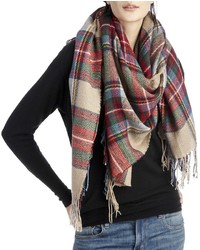 Sole Society Convertible Plaid Wrap
