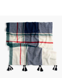 J.Crew Wool Scarf In Oversized Plaid