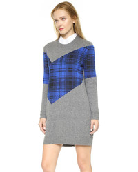 Thakoon Addition Plaid Combo Sweater Dress