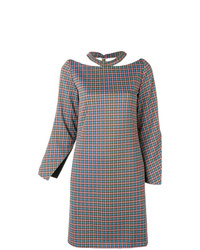Aalto Checked Cut Out Dress