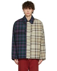 Vivienne Westwood Multicolor Wool Ben Quilted Kaban Jacket