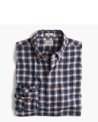 J.Crew Slim Brushed Flannel Shirt In Multicolor Plaid