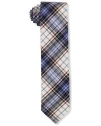 Façonnable Faconnable Tailored Denim Plaid Pattern Neck Tie