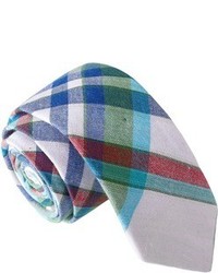 Skinny Tie Madness Multi Color Plaid Tie