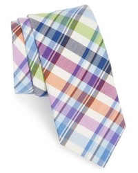 Ted Baker London Plaid Cotton Silk Tie