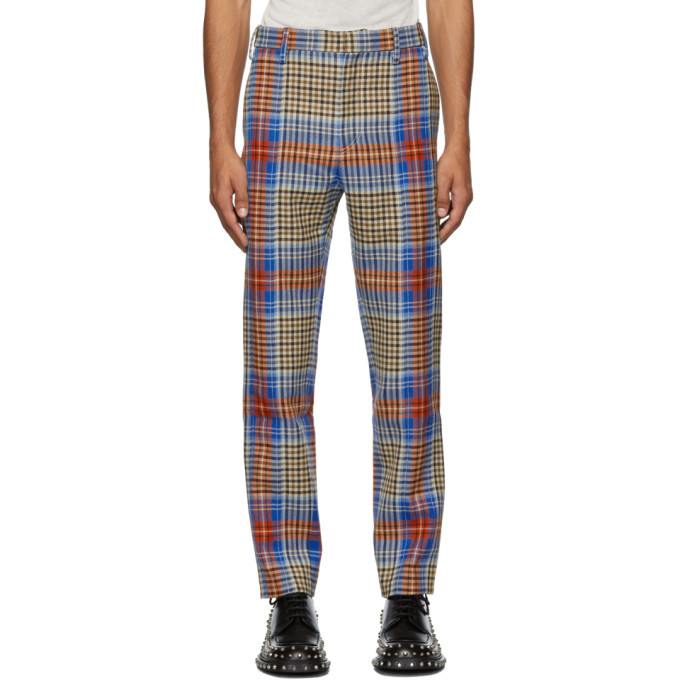 Charles Jeffrey Loverboy Multicolor Tartan Column Suit Trousers, $157 ...
