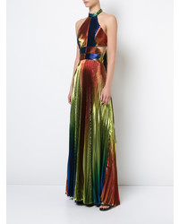 Rosie Assoulin Metallic Pleated Gown